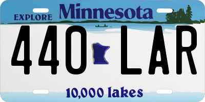 MN license plate 440LAR