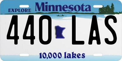 MN license plate 440LAS