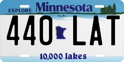 MN license plate 440LAT