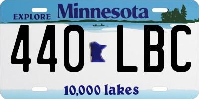 MN license plate 440LBC