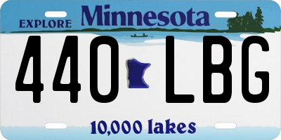 MN license plate 440LBG