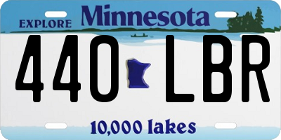 MN license plate 440LBR