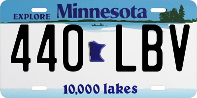 MN license plate 440LBV