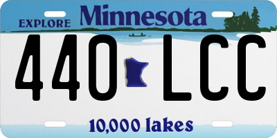 MN license plate 440LCC