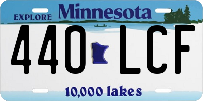 MN license plate 440LCF