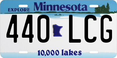 MN license plate 440LCG