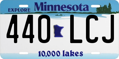MN license plate 440LCJ