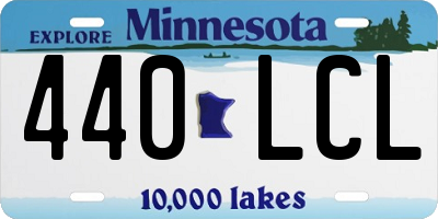 MN license plate 440LCL