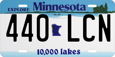 MN license plate 440LCN