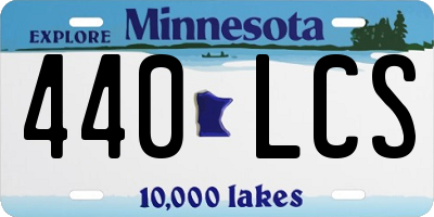 MN license plate 440LCS