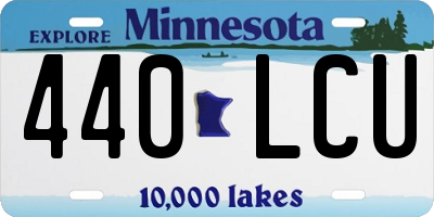 MN license plate 440LCU