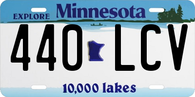 MN license plate 440LCV