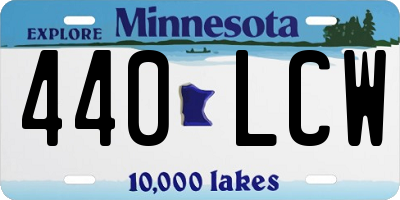 MN license plate 440LCW