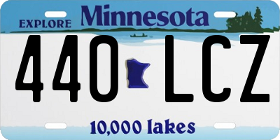 MN license plate 440LCZ