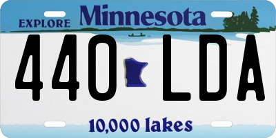 MN license plate 440LDA