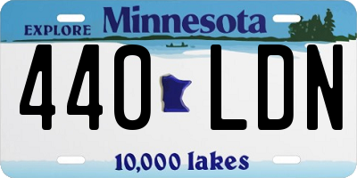 MN license plate 440LDN