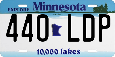 MN license plate 440LDP