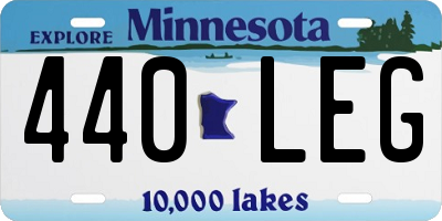 MN license plate 440LEG