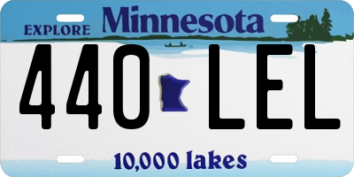 MN license plate 440LEL