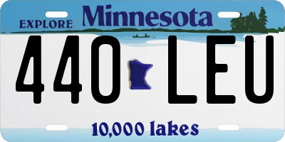 MN license plate 440LEU