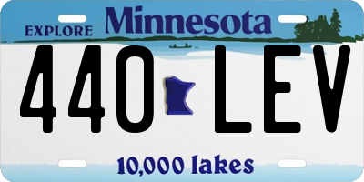 MN license plate 440LEV