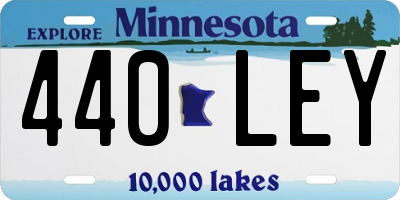 MN license plate 440LEY