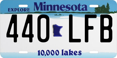 MN license plate 440LFB