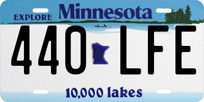 MN license plate 440LFE