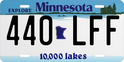 MN license plate 440LFF