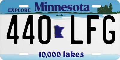 MN license plate 440LFG