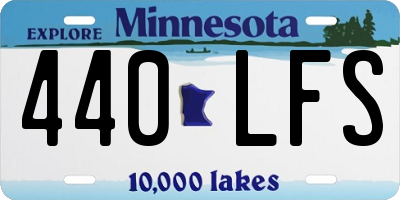 MN license plate 440LFS
