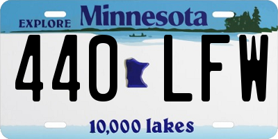 MN license plate 440LFW