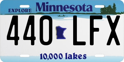 MN license plate 440LFX