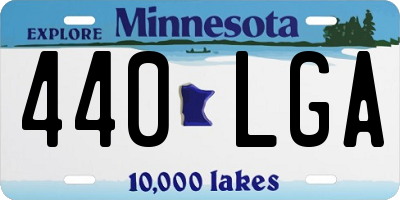MN license plate 440LGA