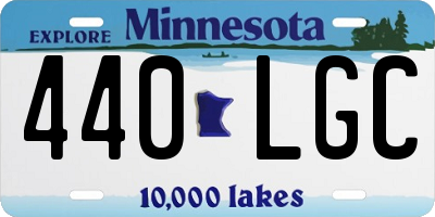 MN license plate 440LGC