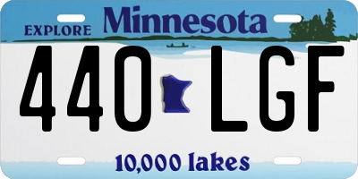 MN license plate 440LGF