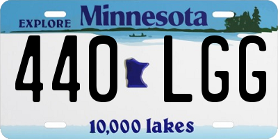 MN license plate 440LGG