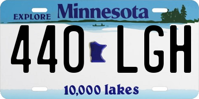 MN license plate 440LGH