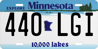 MN license plate 440LGI