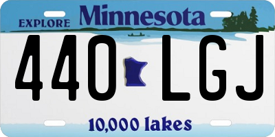 MN license plate 440LGJ
