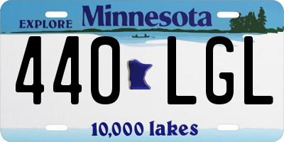 MN license plate 440LGL