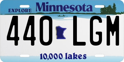 MN license plate 440LGM