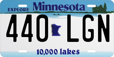 MN license plate 440LGN