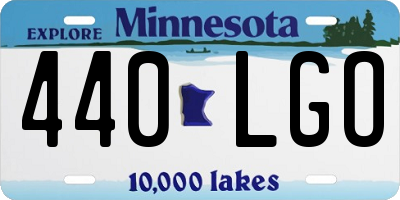 MN license plate 440LGO