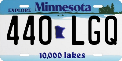 MN license plate 440LGQ