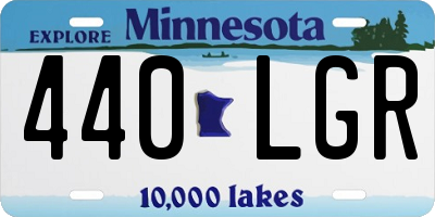 MN license plate 440LGR