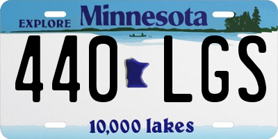MN license plate 440LGS