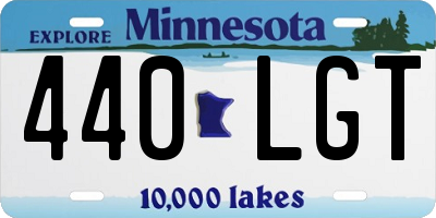 MN license plate 440LGT