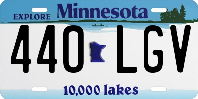 MN license plate 440LGV