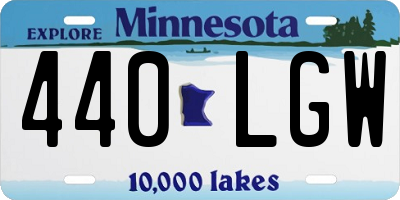 MN license plate 440LGW